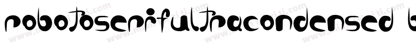 robotoserifultracondensed bold字体转换